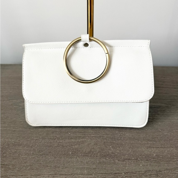 Joy Susan Aria Ring Bag with Crossbody Strap in Off White - Picture 2 of 10